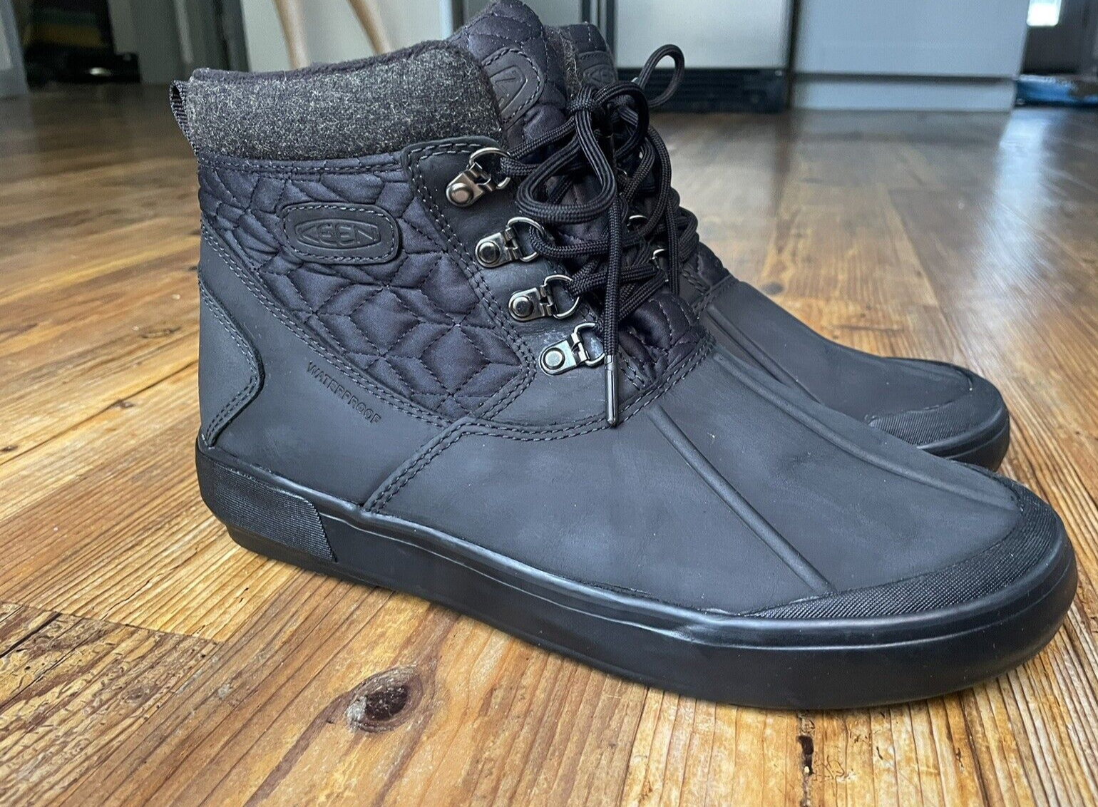 Stivali Keen Elsa 2 taglia 10 5 EU 41 invernali impermeabili donna pelle nera 1019636