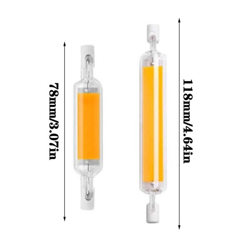 R7S COB 78mm 20W LED Bulb Halogen Dimmable Tube Glass 10W Lamp Replace U4Y1 - Picture 11 of 14