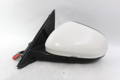 Left Driver Side White Door Mirror Power Fits 2010-2015 JAGUAR XF OEM #27763