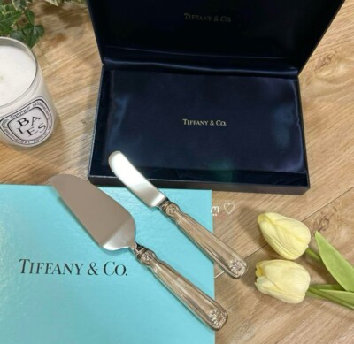 Tiffany & Co. Cake Server & Butter Knife Set Sterling Silver Very