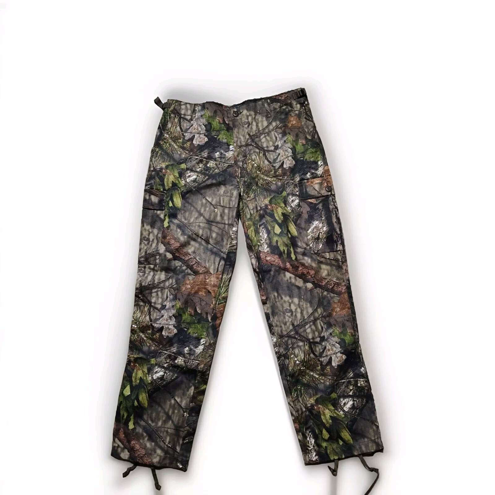 Cabela's Tie Ankle Pants Mens 38x32 Regular Camouflage Mossy Oak Cargo Hunting