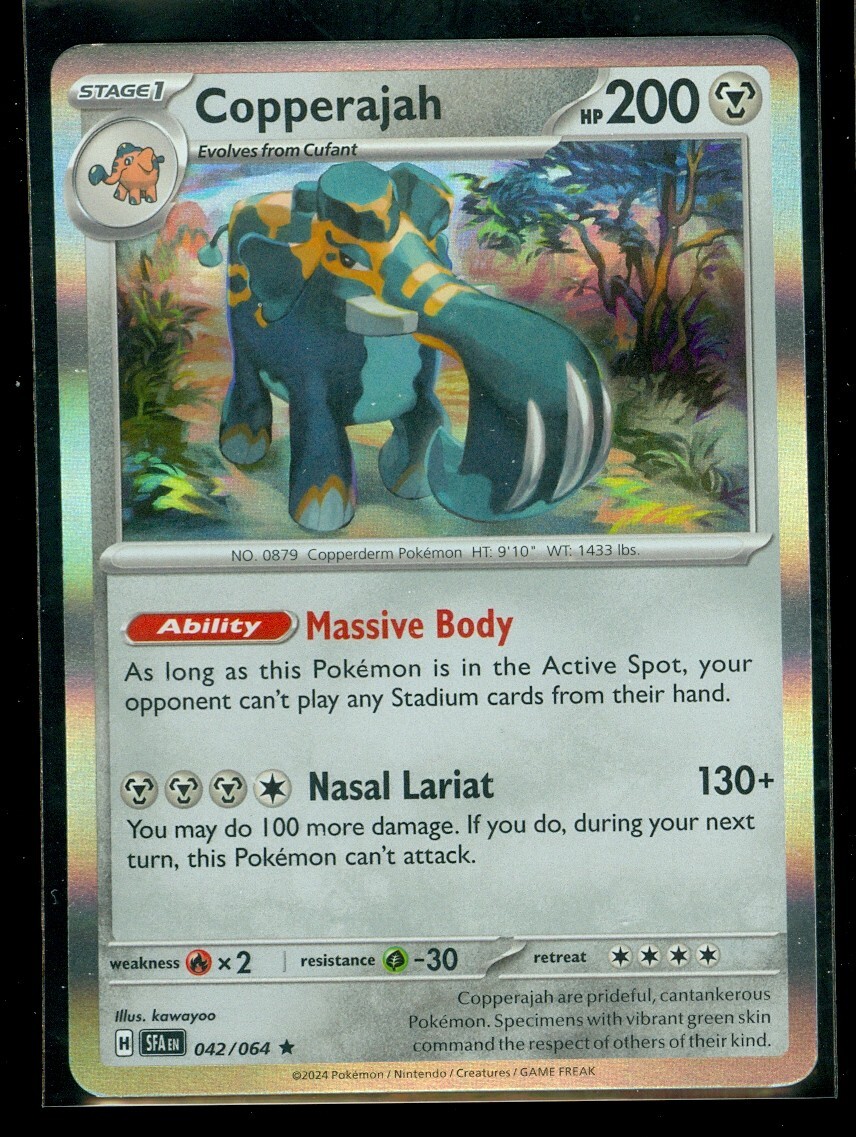 Pokemon COPPERAJAH 042/064 - Shrouded Fable - RARE HOLO - - MINT