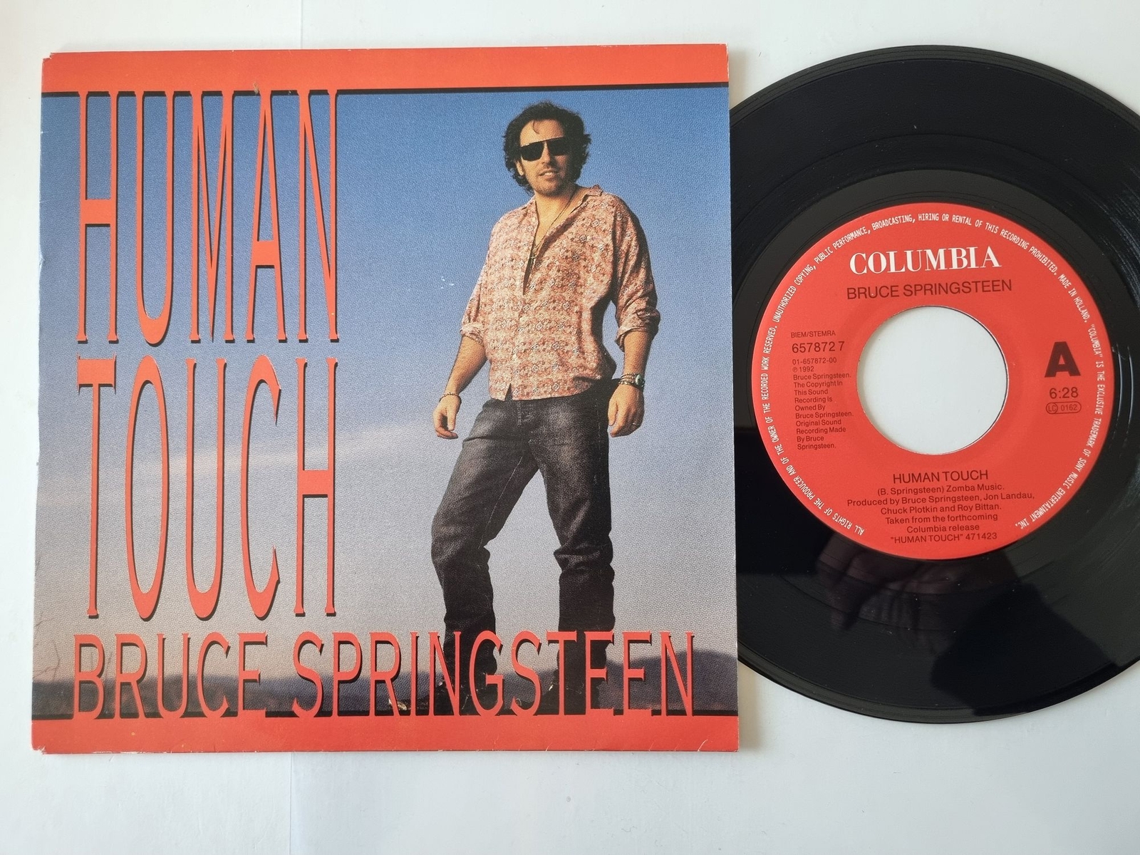 Bruce Springsteen - Human Touch 7'' Vinyl Holland