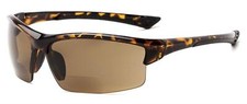 Incredible Bargain Foster Bifocal Sun Wrap Reader Sunglasses Tortoise/Brown+2.00