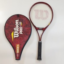 Wilson High Beam Series Pro 110 Tennis Racket Red Black 4 3/8 Grip With Cover
