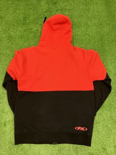 FACTORY EFFEX (FX) HONDA JACKET BLACK & RED FULL ZIP HOODIE MEN'S MEDIUM - Picture 5 of 6