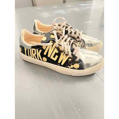 New York Goby womens sneakers Size 39 us) Metallic navy and
