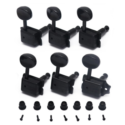 Wilkinson Deluxe Kluson F Style Guitar String Tuning Pegs Machine Head Black 6R