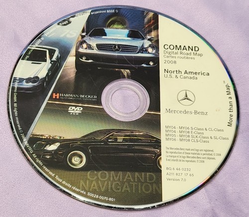 2005 2006 2007 2008 Mercedes SLK280 SLK350 SLK55 Navigation DVD Map 7.0 Update - Picture 2 of 5
