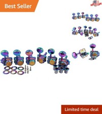 Professional 6-in-Line Locking Tuners with Sealed Lubrication   Chameleon Finish