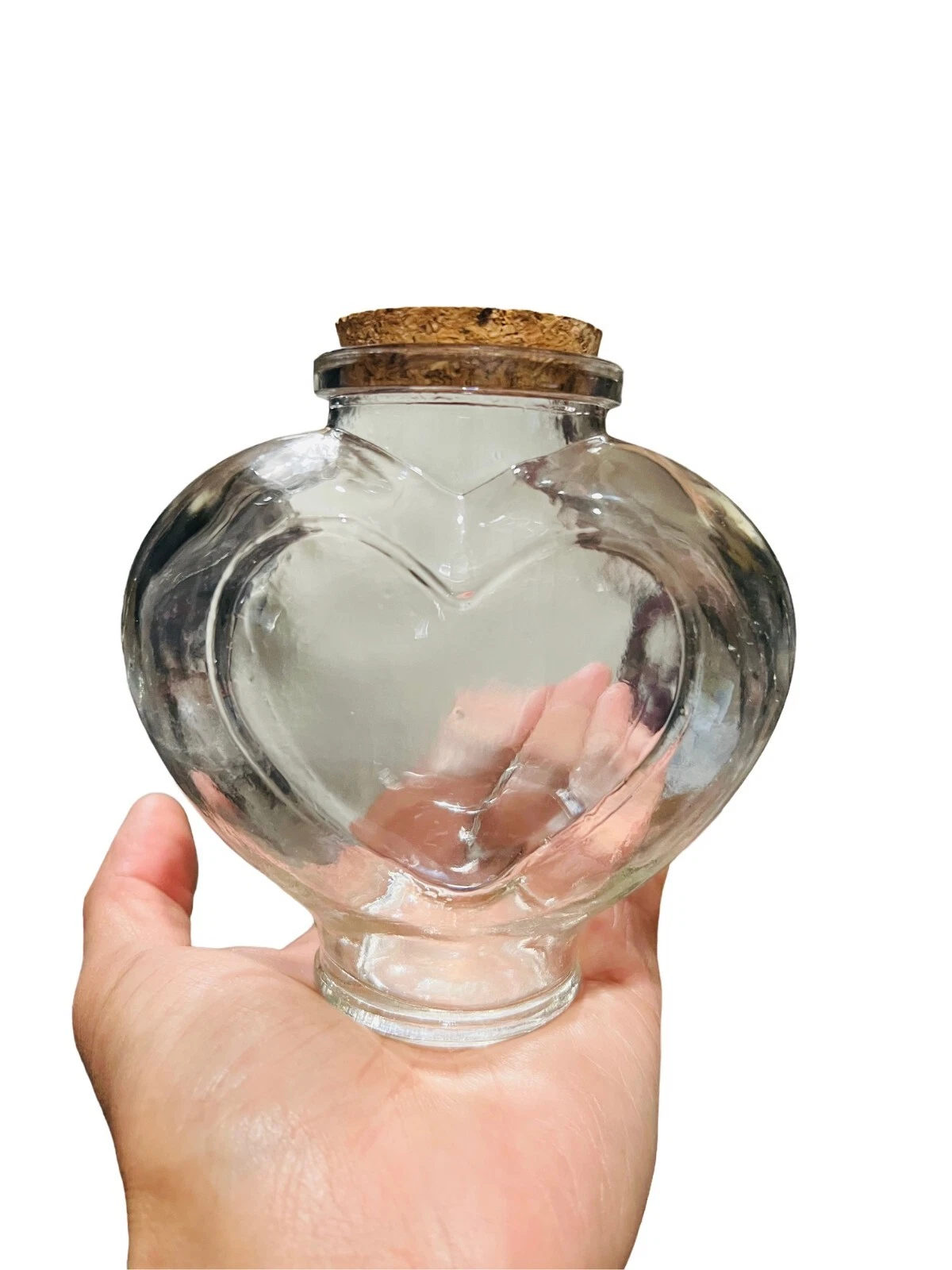 Heart Shap Glass Container Spell Jars Empty Craft Bottles Large Glass Jars DIY
