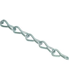 Zinc Plated Jack Chain, 3mm, choose length from 1m to 10m, hanging baskets etc.