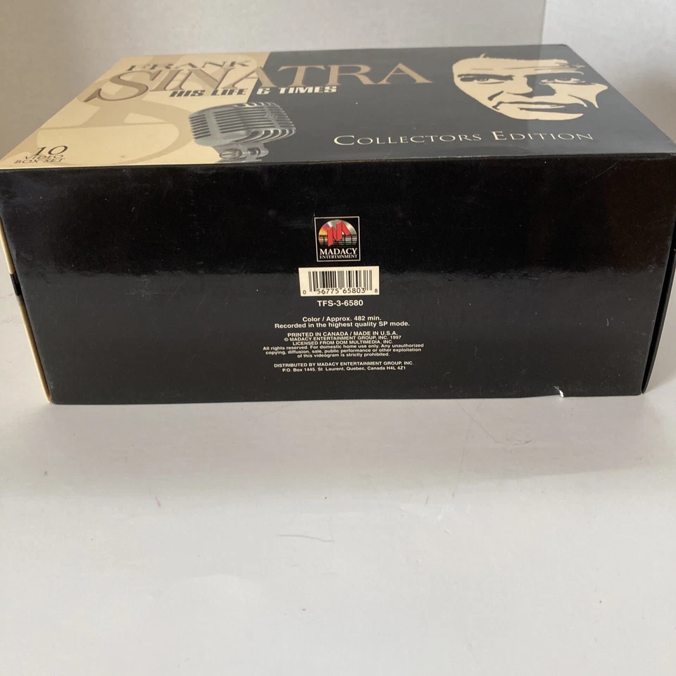 FRANK SINATRA “HIS LIFE AND TIMES” 10 VHS TAPES COLLECTORS EDITION SET - Image 4 of 4
