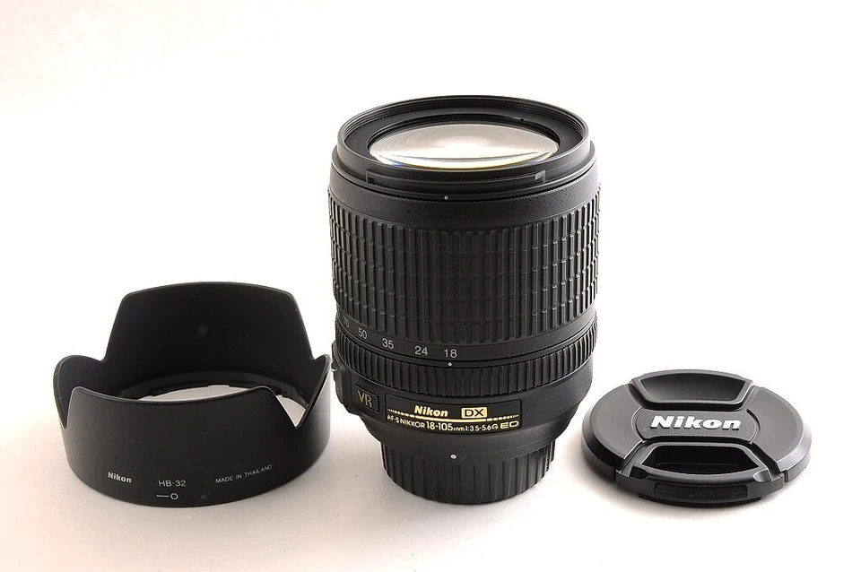 Nikon AF-S NIKKOR 18-105mm F3.5-5.6G ED DX VR Zoom Lens w/Hood TOP MINT Japan - Image 2 of 4