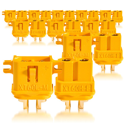 Hochstrom XT60L Stecker Buchse Goldkontaktstecker 10 Paar partCore 100244