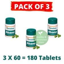 3 Bottles Himalaya ABANA Maintains Cholesterol Level 180 Tablets