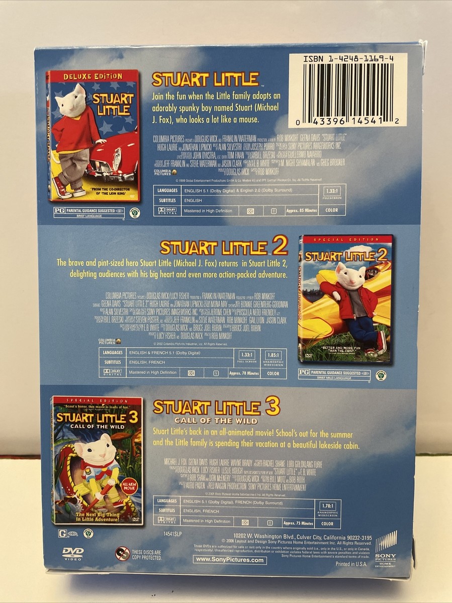 Stuart Little Movie Collection (DVD, 2006, 3-Disc Set