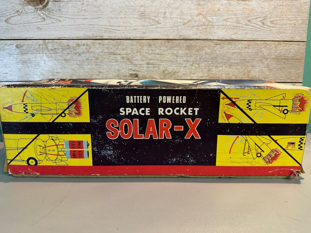 Vintage 1960's Nomura Battery Powered Space Rocket Solar X Vintage 1960's Nomura Battery Powered Space Rocket Solar X