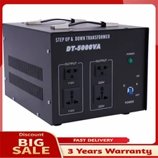 Heavy Duty 5000W 10000W Voltage Transformer Step Up/Down 110V to 220V Converter