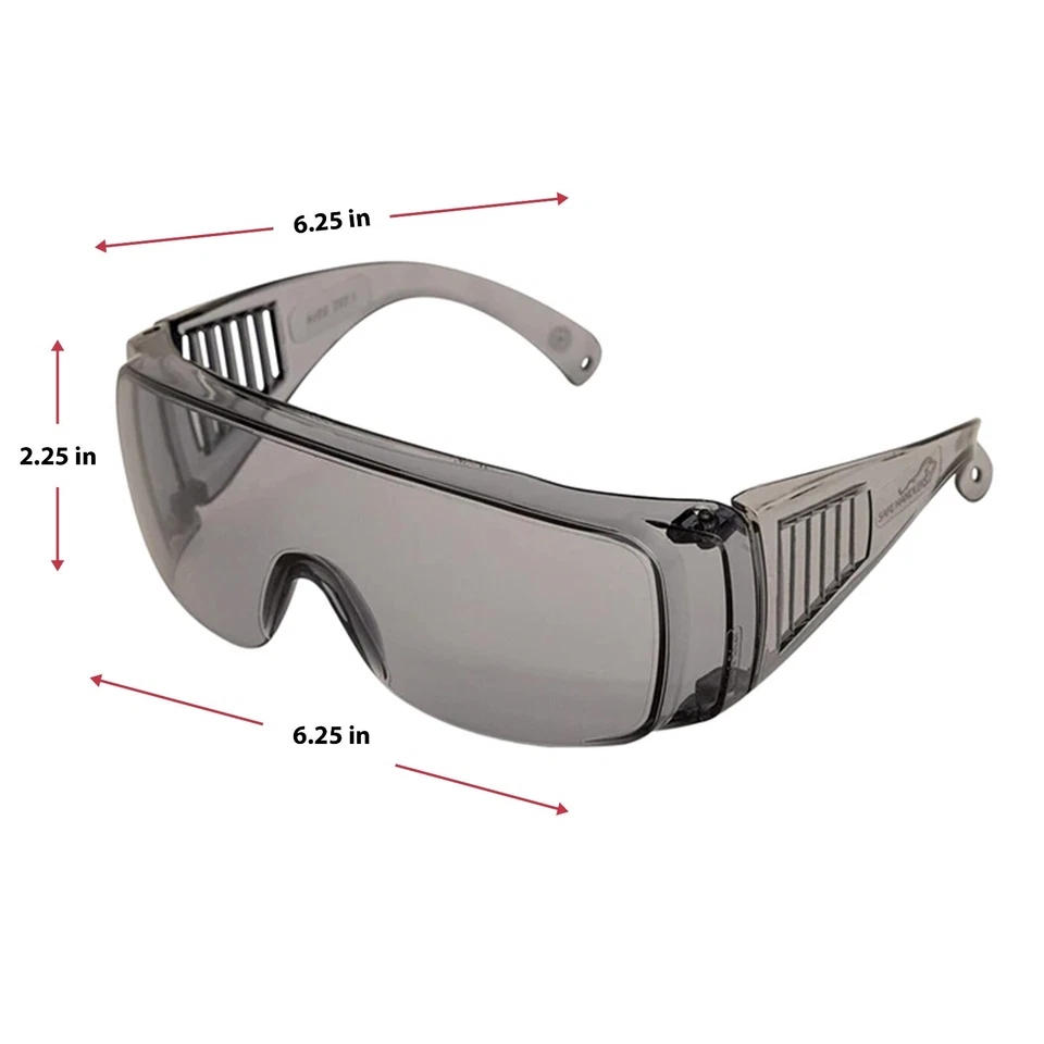 Gafas de seguridad Diamont ventiladas, gris y ámbar (144 pares) Foto 3 de 4