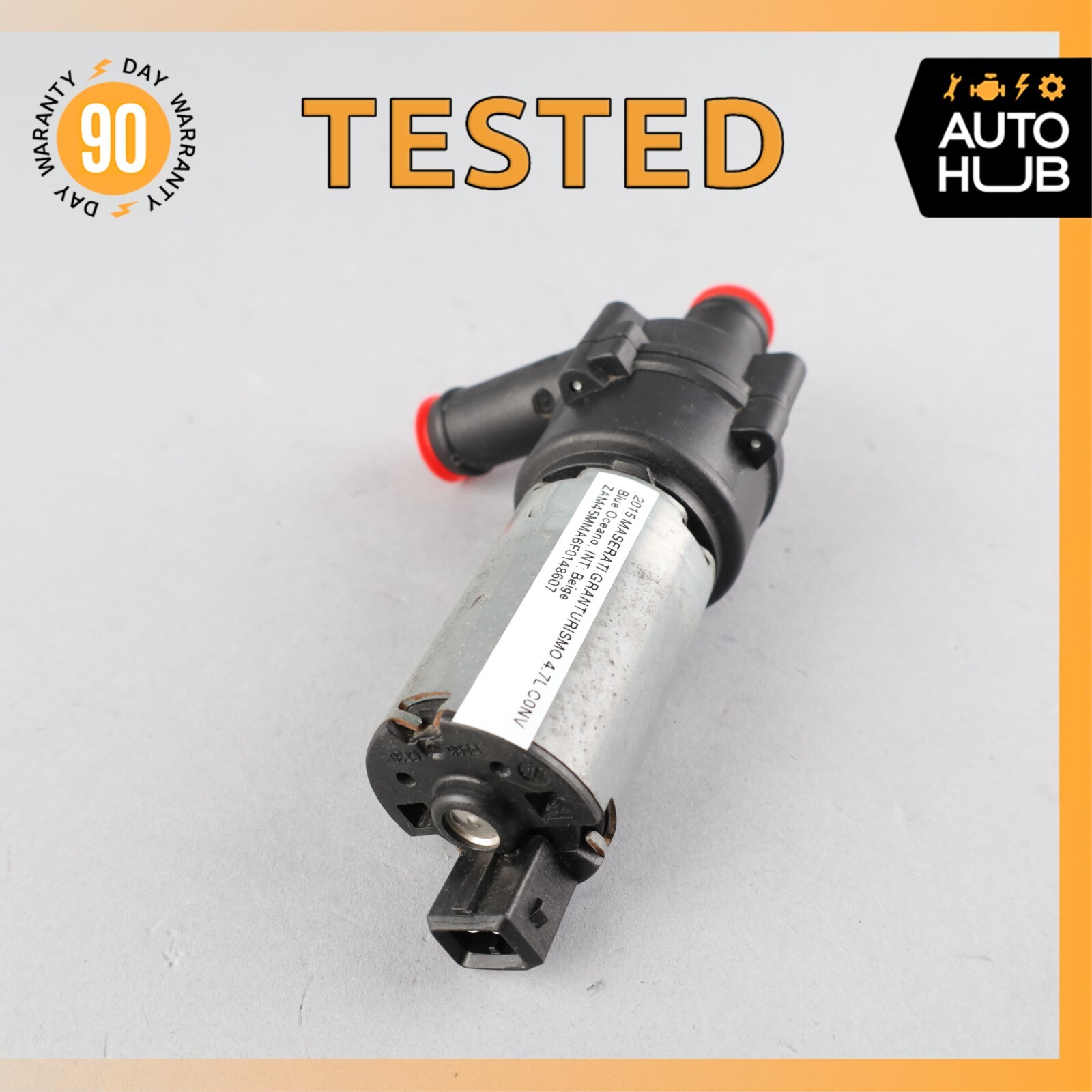 04-19 Maserati GranTurismo M145 Auxiliary AUX Circulation Water Pump OEM