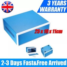 250 * 190 * 110mm Blue Metal Enclosure Project Case DIY Junction Box