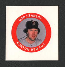 1984 Fun Foods Buttons Cardboard Proof, Bob Stanley – Boston Red Sox  A2789