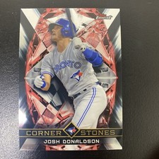 Josh Donaldson 2018 Topps Finest Baseball CORNERSTONES Insert #FC-JD Blue Jays