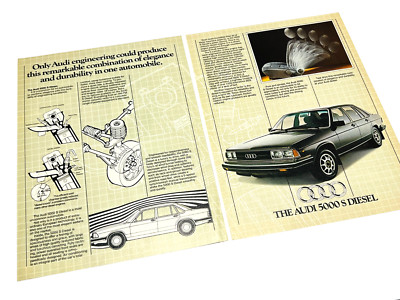 1981 Audi 5000 S Diesel Print Magazine Ad