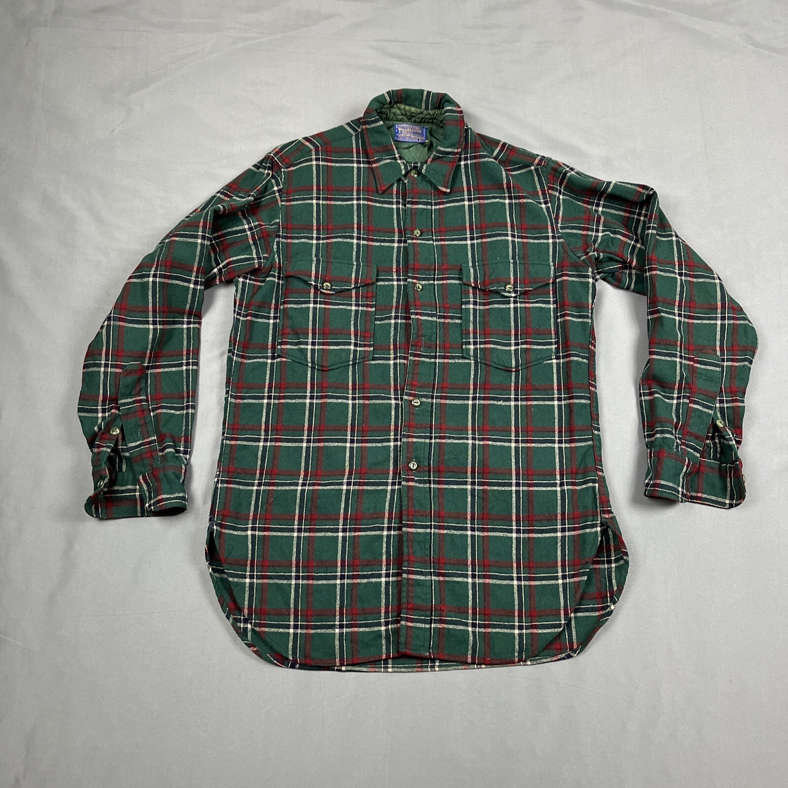 Vintage Pendleton Flannel Mens Sz 15 1/2 Shirt Pl… - image 1