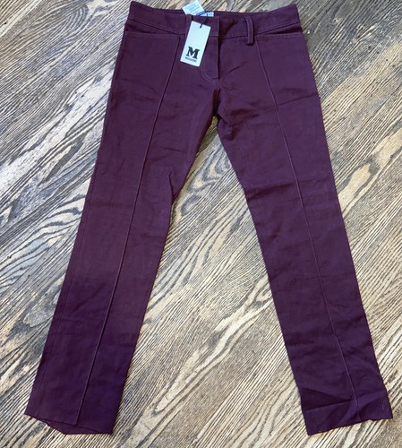 Missoni Damen Denim Jeans Burgundy Comfort Pants Chino Women’s Size 6 NEW