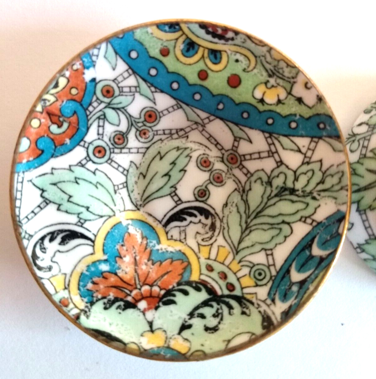 Miniature Rosina England Bone China Vintage Teacup and Saucer Chintz