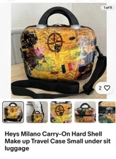 Heys Milano Carry-On Hard Shell Make up Travel Case Small under sit luggage