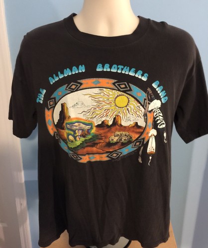 Vintage Brockum The Allman Brothers Band Summer 1993 Tour T-Shirt Large L - Picture 2 of 8