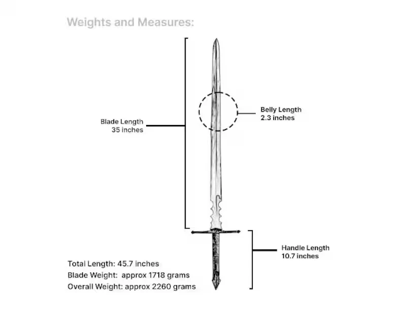 Espada Vikinga de Supervivencia Hoja de Acero al Carbono Hecha a Mano Personalizada - Espada de Caza Camping Foto 4 de 4