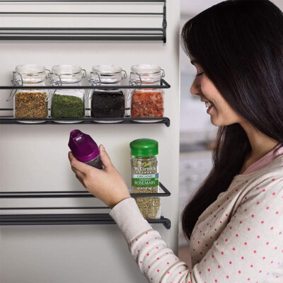 4X Hanging Kitchen Shelf Spice Rack Wall-Mounted Organizer Cupboard Stand  Holder UK