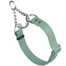 Dog Pet Martingale Collar W 3/4" x L 11"-15" Sage Green