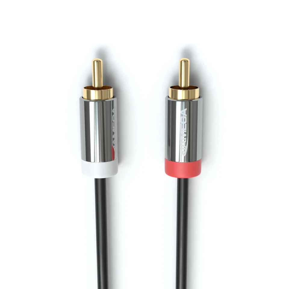 Cinch Klinke Adapter Aux zu Cinch 3.5mm Klinken Buchse auf 2 RCA Cinch Stecker - Bild 4 von 4