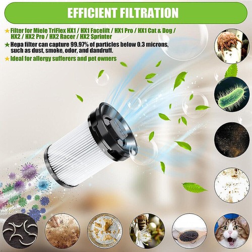 Main Roller Brush & HEPA Filter kit for MIELE Triflex HX1 Series Vacuum Cleaner - Bild 10 von 15