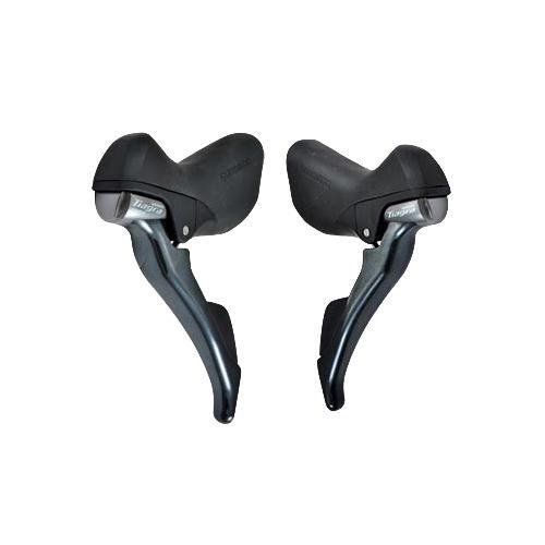 Manette route 10v Tiagra 4703 gris foncé pour vos sorties et voyages de cyclotourisme