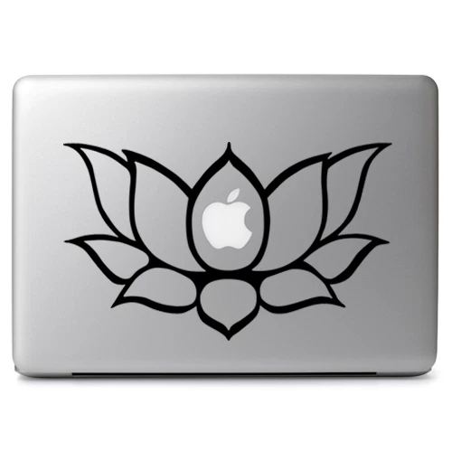 Calcomanía de flor de loto pegatina para trackpad Macbook teclado de computadora portátil pared ventana de automóvil Foto 4 de 4