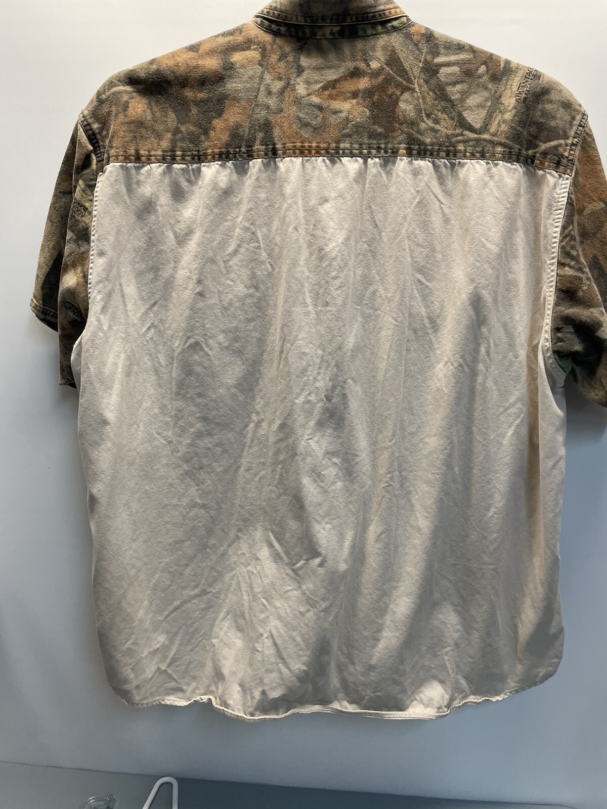 Red Head Men’s Beige Advantage Camo Short Sleeve Button Up Shirt Sz 2 XL eBay