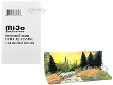 "OVERLAND OFF-ROAD" DIORAMA FOR 1/64 SCALE MODELS BY AMERICAN DIORAMA 76534