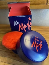 Vintage Max Factor  Just Call Me Maxi Luxury Dusting Bath Powder & Puff / 5 Oz