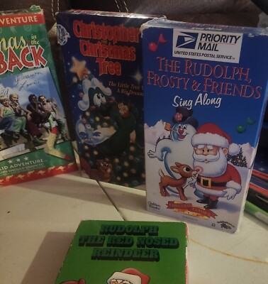 Lot Of 8 Vintage Christmas VHS - Kids Cartoons | eBay