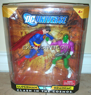 2009 DC Universe Classics 2-Pack 6'' Superman VS Brainiac Clash In The Cosmos