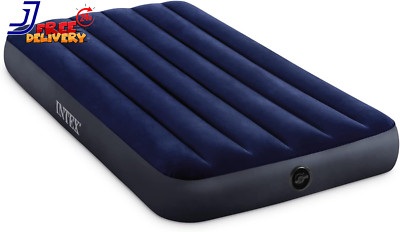 Standard Downy Air Mattress Fiber Tech Twin Size 10In Bed Height 300Lb Weight