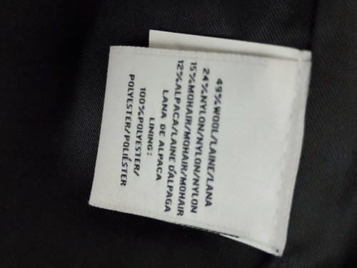 Derek Lam 10 Crosby Italy Women's Small Oversize Black Wool Pea Coat Jacket NEW - Picture 17 of 17