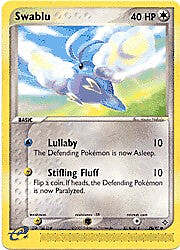 Pokemon EX Dragon  75/97 Swablu Card