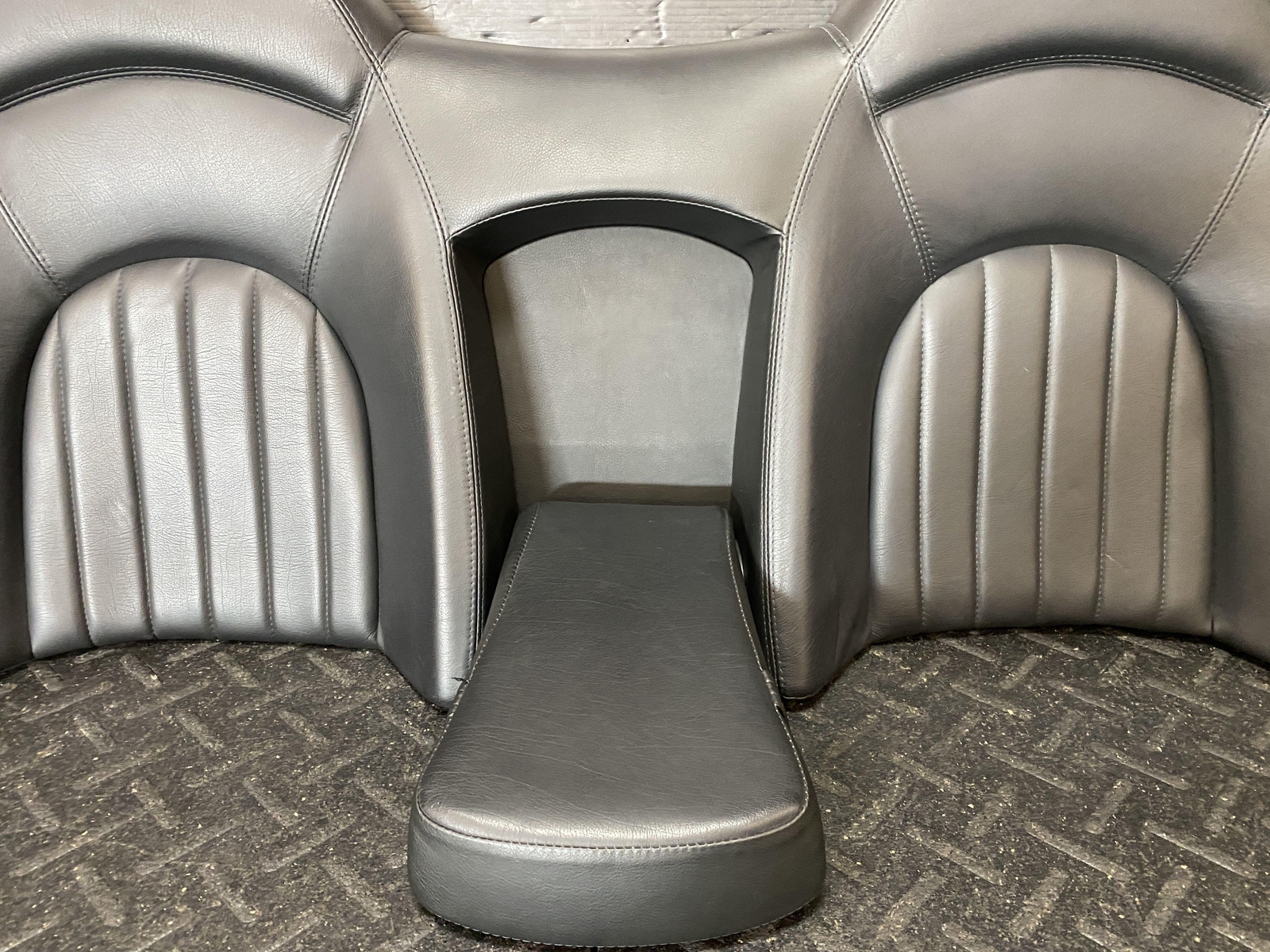 2004 MASERATI COUPE GT REAR SEAT BACKING UPPER CUSHION BLACK LEATHER